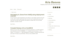 Desktop Screenshot of krisreeves.com